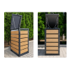 ZABUDOWA ŚMIETNIKOWA 1x120L kolor DREWNO
